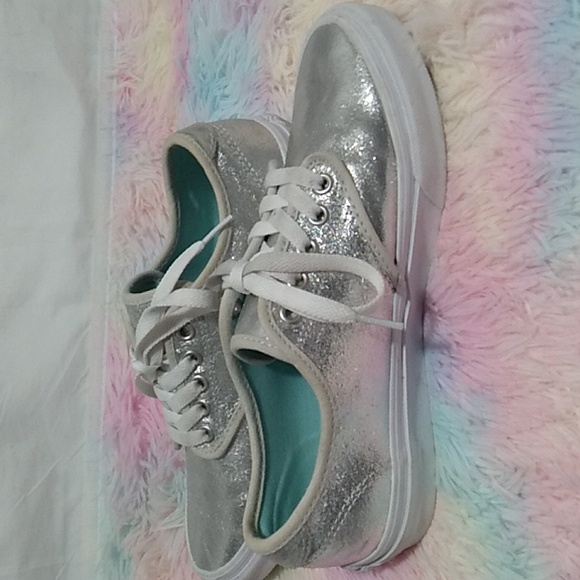 Vans Womens Gently Worn Camden Silver Metallic Shoes Sz.7.5 (X-104 CRATE) - Picture 6 of 12